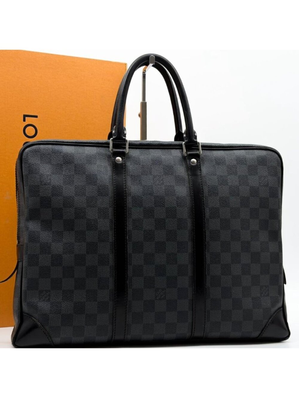 Louis Vuitton Porte Documents Voyage Damier Graphite Business